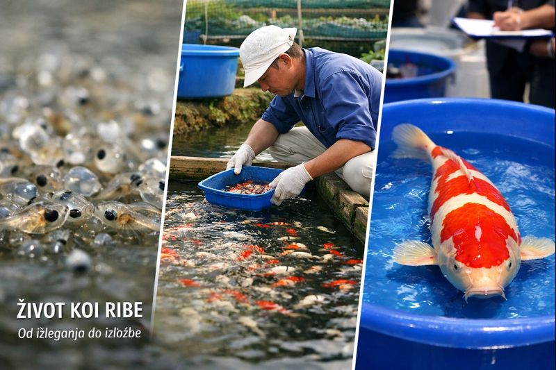 Kako izgleda život koi ribe od izleganja do izložbe